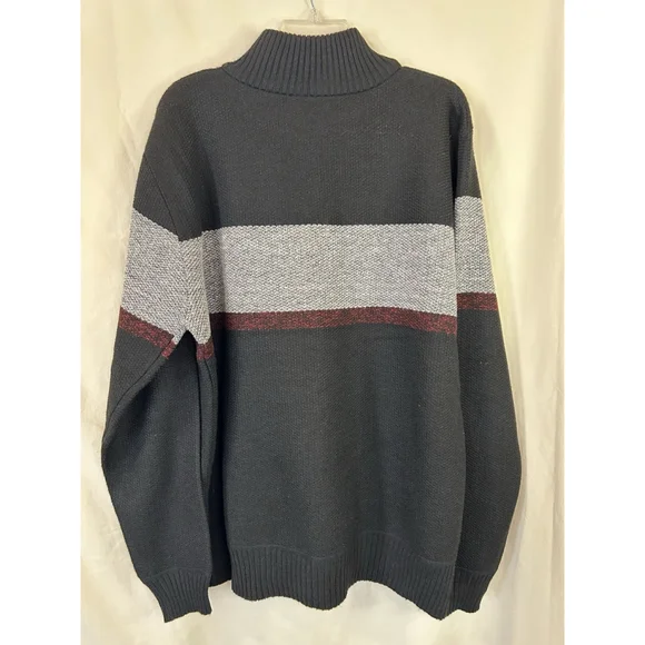 Harborsrce Men’s Quarter Zip Fleece Lined Sweater Jumper Pullover 2XL WARM - Picture 8 of 8
